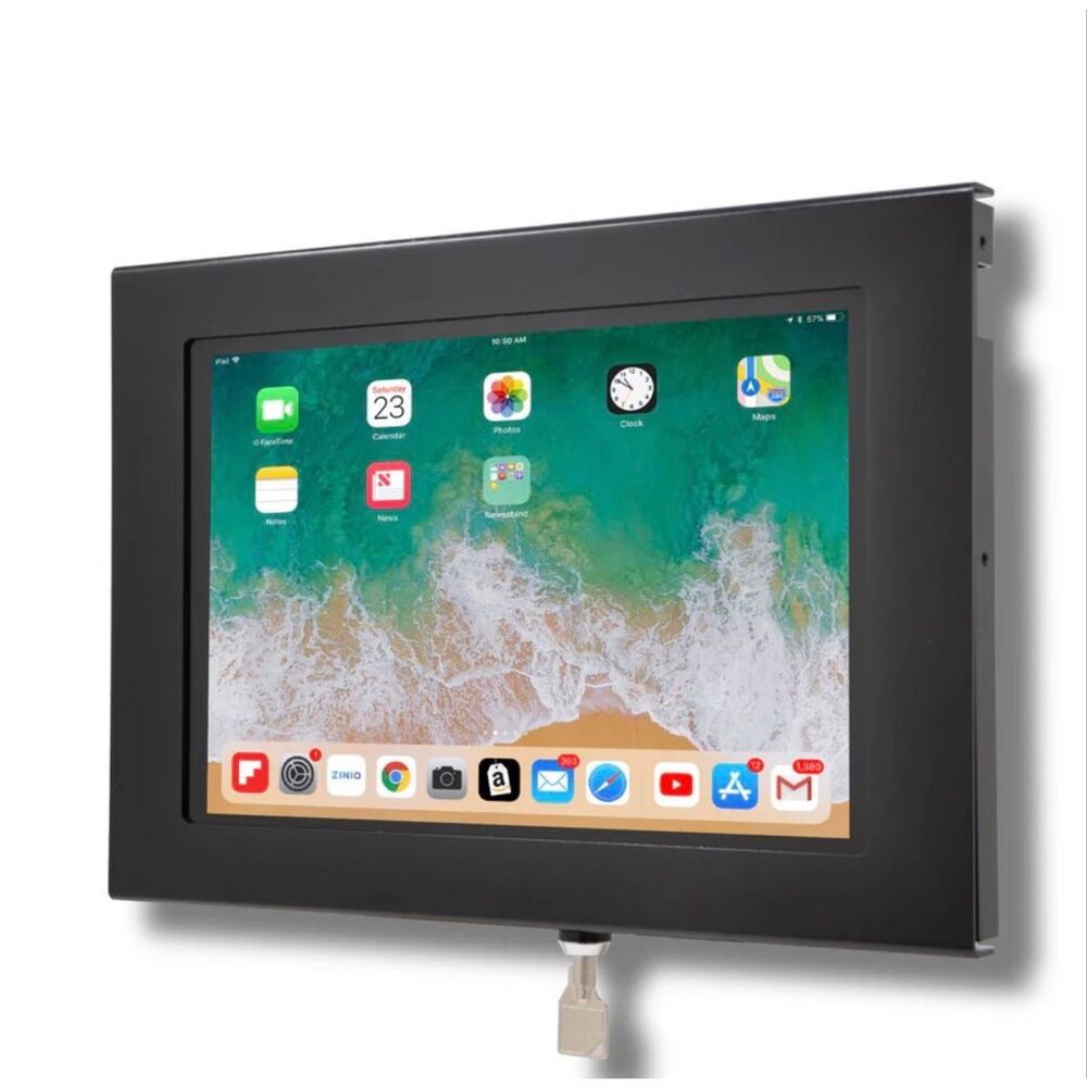 TabCare iPad 11” Locking Tablet Enclosure – VESA Mount –‎ Security Case (Black)